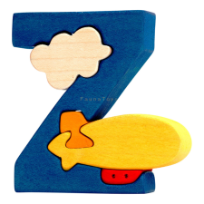 Fauna fa puzzle ABC betűk Z (léghajó) puzzle, kirakós