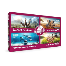 Faunica Mega Készlet 60 darabos Dinosaur/Szafari/Ocean/Farm társasjáték
