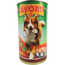Favorit kutyakonzerv 59% hústartalommal 1250g kutyaeledel