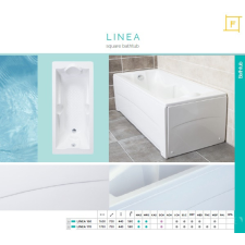 Favorit Linea szaniter akril kád előlappal-oldallappal-álvánnyal 160x70 cm kád, zuhanykabin