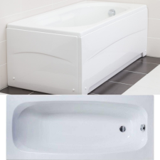 Favorit Lucia 150 cm hosszú egyenes akril kád kád, zuhanykabin