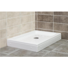 Favorit Twin zuhanytálca szaniter akril szögletes aszimetrikus 120x80 cm kád, zuhanykabin