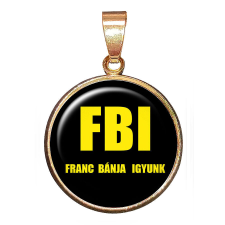  FBI medál lánccal vagy kulcstartóval medál