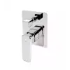  FDesign Brina FD1-BRN-7P-11 vezérlőegység, 1/2'', beépíthető, 2 kimenet, elosztó, beépített keverővel, króm