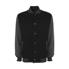 FDM Női Kabát hosszú ujjú FDM College Jacket - XL, Fekete/szénszürke
