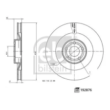 FEBI BILSTEIN féktárcsa 192876 autóalkatrész