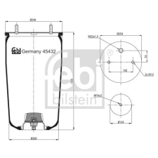 FEBI BILSTEIN Hűtőcső FEBI BILSTEIN 45350 vízhűtő