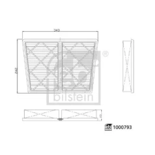 FEBI BILSTEIN légszűrő 1000793 autóalkatrész