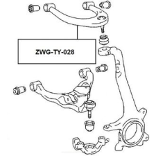 FEBI BILSTEIN lengőkar kerékfelfüggesztés első tengely bal,acéllemez,csapággyal autóalkatrész