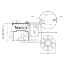 FEBI BILSTEIN rugótömb, légrugózás 102511 autóalkatrész