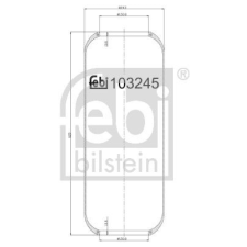 FEBI BILSTEIN rugótömb, légrugózás FEBI BILSTEIN 103245 autóalkatrész