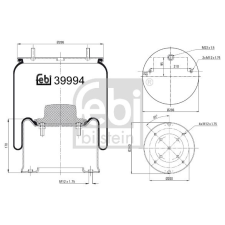 FEBI BILSTEIN rugótömb, légrugózás FEBI BILSTEIN 39994 autóalkatrész