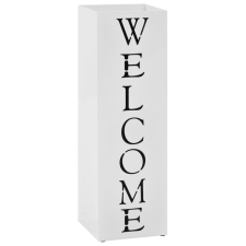  Fehér acél esernyőtartó &quot;WELCOME&quot; felirattal esernyő
