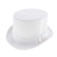  Fehér cilinder kalap - felnőtt méret jelmez