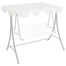  Fehér csere ponyva kerti hintaágyhoz 150/130 x 105/70 cm kerti tárolás