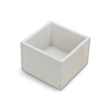 Fehér dekorláda kocka 11cm x 11cm x 8cm dekorálható tárgy