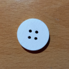  Fehér fa gomb 25mm