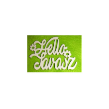  Fehér fa »Hello Tavasz« felirat, mérete: 7x5 cm dekorációs kellék