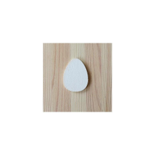  Fehér fa tojás, mérete: 45x60 mm dekorációs kellék