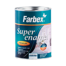 FEHÉR - FARBEX SUPER ENAMEL MAGASFÉNYŰ ZOMÁNCFESTÉK 0,9 KG zománcfesték