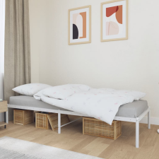 fehér fém ágykeret 75 x 190 cm ágy és ágykellék