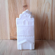  Fehér holland ház, ledes. Mérete: 55x120 mm dekorációs kellék