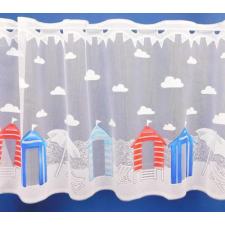 Fehér jaquard vitrage függöny AG-Beach Strand 45x200cm lakástextília