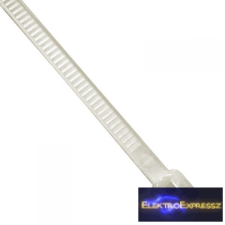  Fehér kábel kötöző. Mérete: 350x7,9mm villanyszerelés