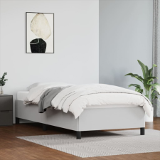  Fehér műbőr ágykeret 90x200 cm ágy és ágykellék