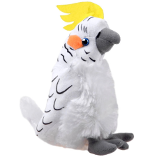 Fehér nimfa papagáj plüss, 17 cm plüssfigura