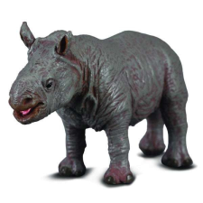 Fehér orrszarvú babafigura S Collecta játékfigura