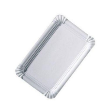  Fehér papírtálca tányér és evőeszköz