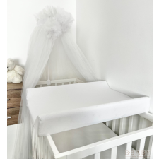 Fehér pelenkázólap huzat 50×70 cm – 100% pamut, gumis, ékes pelenkázóra babaágynemű, babapléd