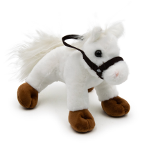 Fehér plüss ló - 18 cm plüssfigura