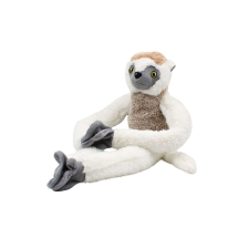 Fehér plüss sifaka játék 57 cm plüssfigura