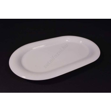 Fehér porcelán ovál lapos tálaló tál konyhai eszköz