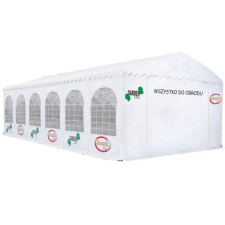  Fehér profi sátor 6x12m, erősített pvc kerti bútor