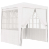  fehér rendezvénysátor oldalfalakkal 2 x 2 m 90 g/m²
