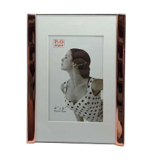 Fehér-rosegold fényképkeret - 10x15 cm fényképkeret