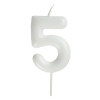 Fehér számgyertya – 5