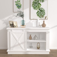  fehér szénacél mini pajtatolóajtó-szett 152 cm építőanyag