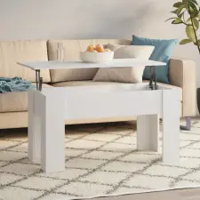  fehér szerelt fa dohányzóasztal 101 x 49 x 52 cm bútor