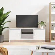  Fehér szerelt fa TV-szekrény 102x30x37,5 cm bútor