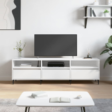 fehér szerelt fa TV-szekrény 150 x 30 x 44,5 cm bútor