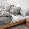  Fehér színű flanel gumis lepedő 90x200 cm-es matracra
