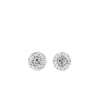  Fehér színű Swarovski Kövekkel Díszített Apró S925 Ezüst Fülbevaló -8mm