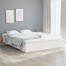  fehér tömör fa ágykeret 180 x 200 cm (6FT Super King) ágy és ágykellék