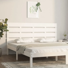  Fehér tömör fenyőfa fejtámla 180x3x80 cm ágy és ágykellék