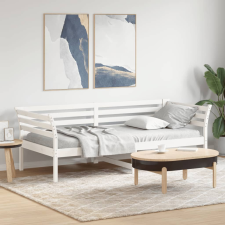 fehér tömör fenyőfa kanapéágy matrac nélkül 90 x 200 cm ágy és ágykellék