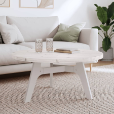 fehér tömör fenyőfa kerek asztallap Ø90 x 3 cm bútor
